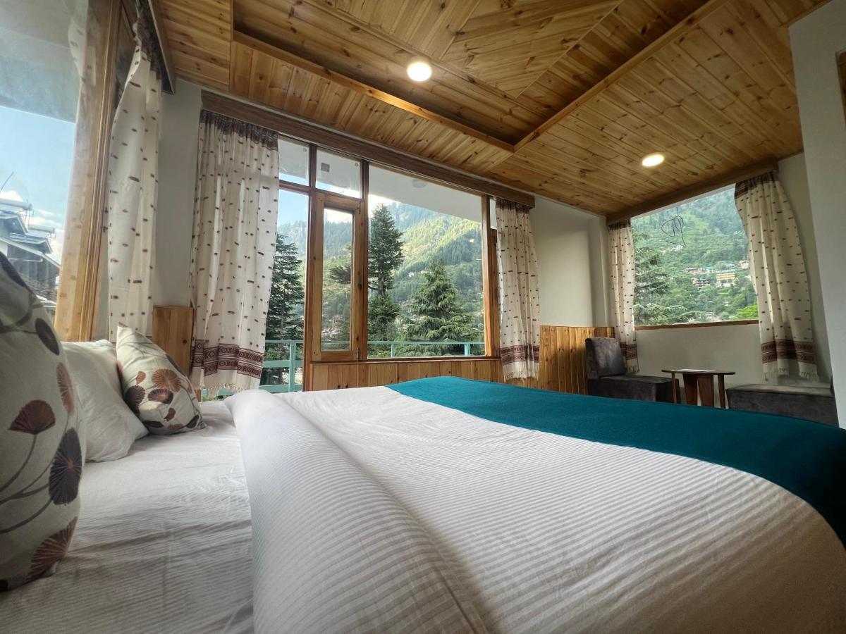 Hotel Mountain Majesty! Top-Rated Luxury Stay Amid Snowcapped Mountains With Balcony And Riverside Calm Manāli Dış mekan fotoğraf